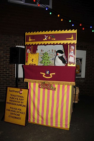 Punch and Judy stand